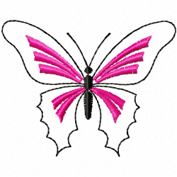Butterfly Embroidery Design 6